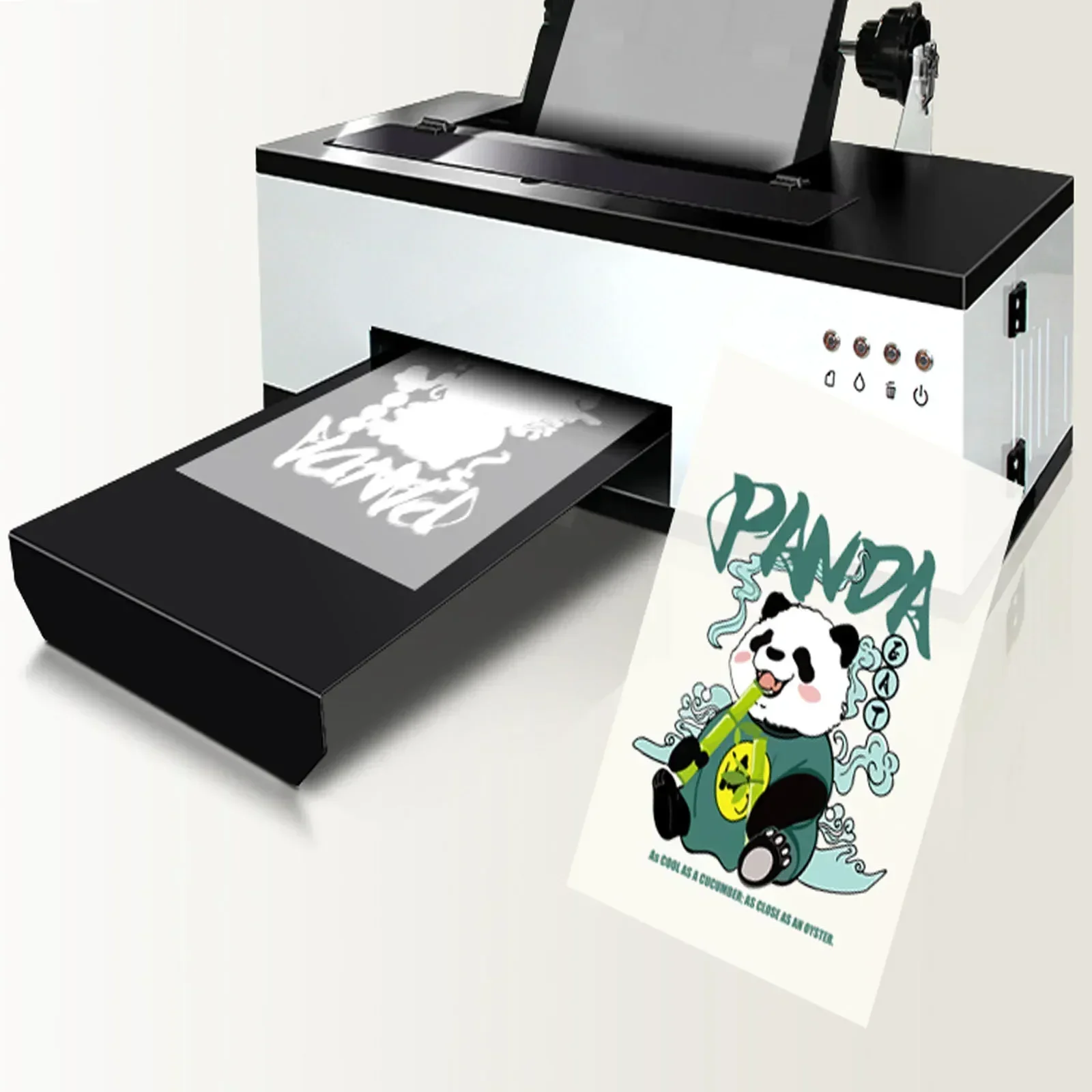 Receipt Printer Thermal - ​ ​ A3 L1800 DTFプリンター＆オーブンコンボキット、13インチダイレクトトゥフィルム熱転写機、カスタムTシャツ、パーカー、衣類、靴用