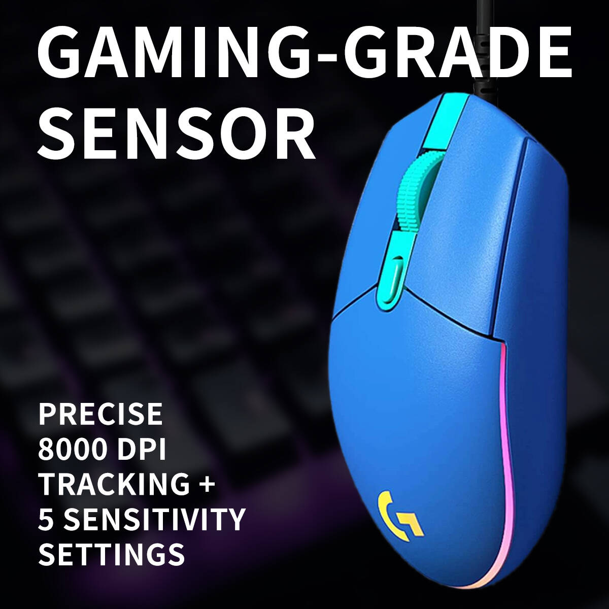 ロジクール G203 有線ゲーミングマウス、スナッピーボタン - Logitech Mouse G203 のレビューと価格